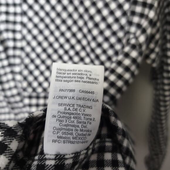 J Crew Mercantile Half Zip Pull Over Shirt Plaid Size Xxs Womens Top - Picture 4 of 7